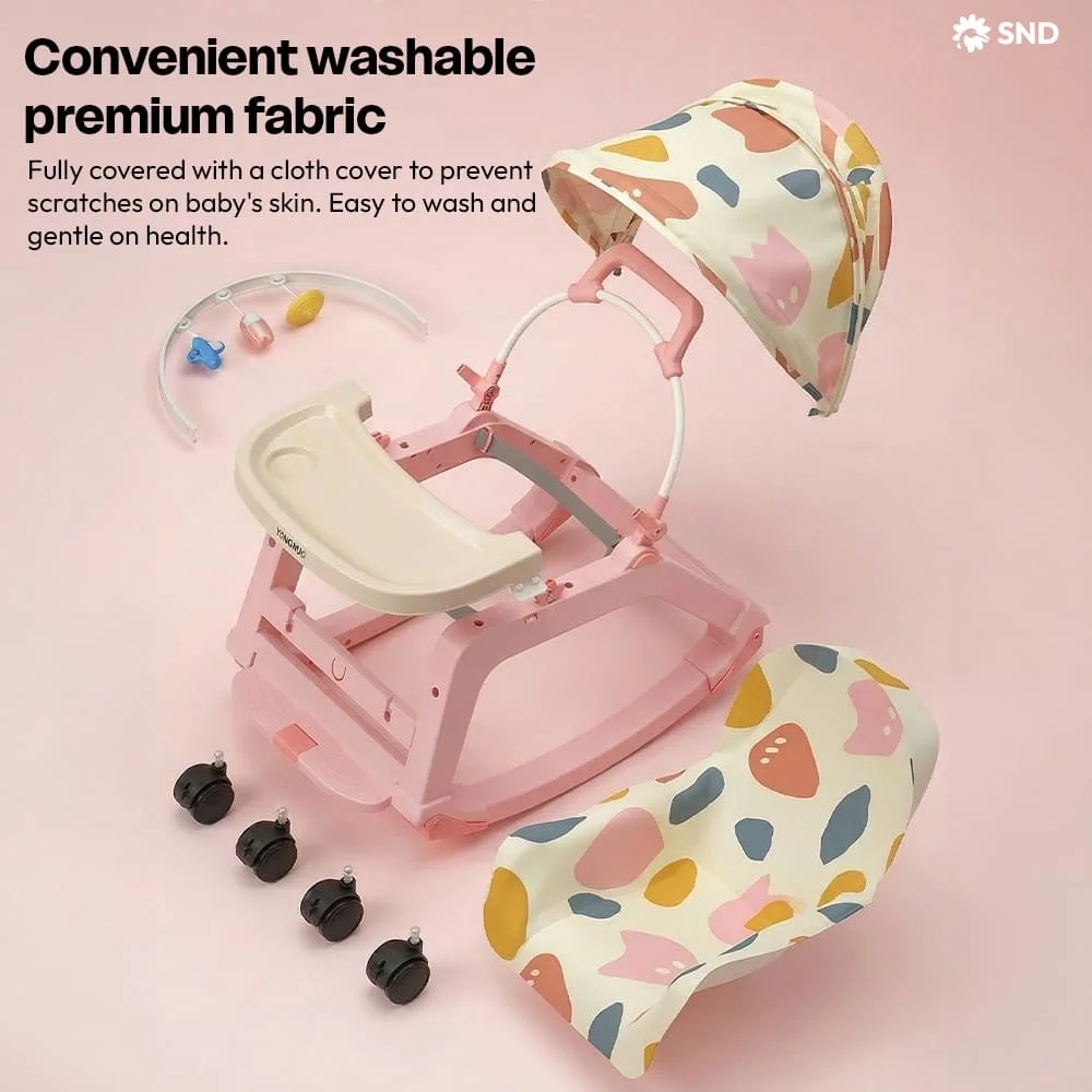 Multi purpose Rocking Chair pink