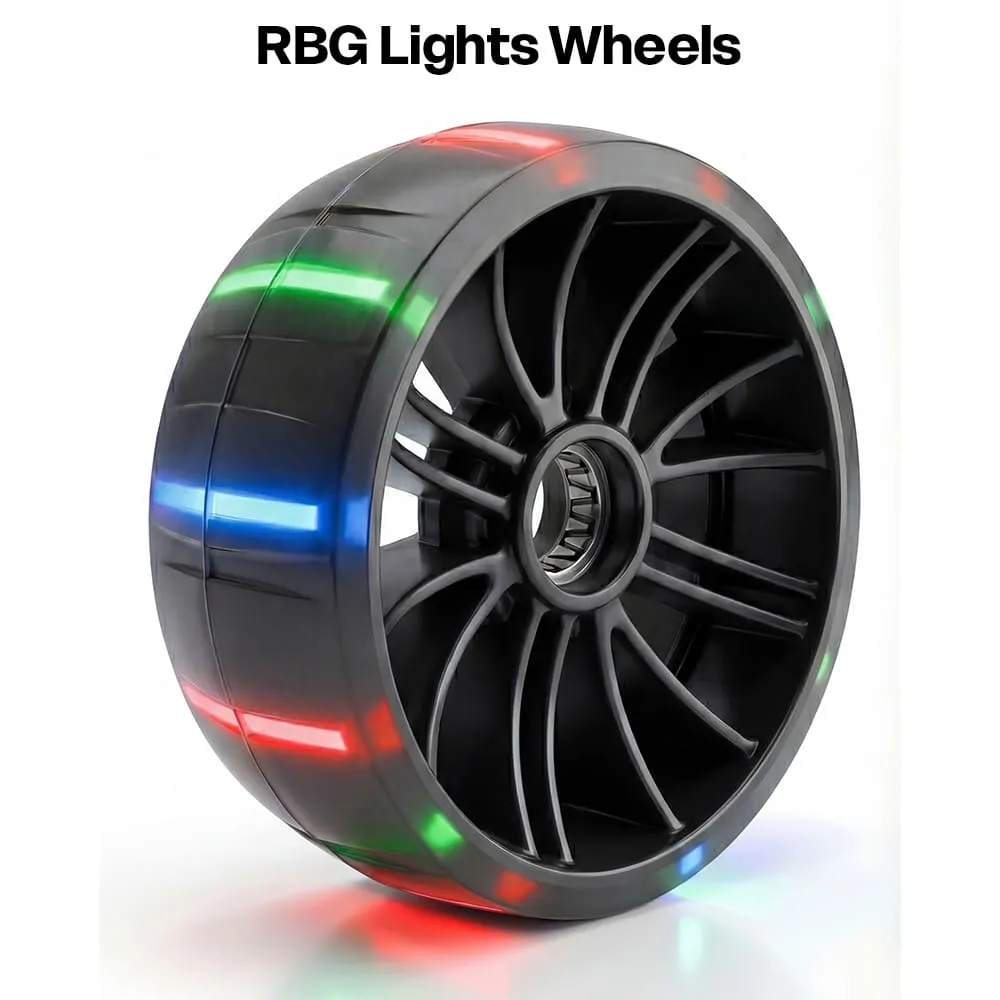 glider wheels black