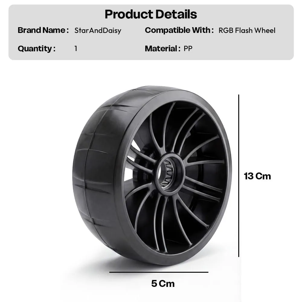 glider wheels black