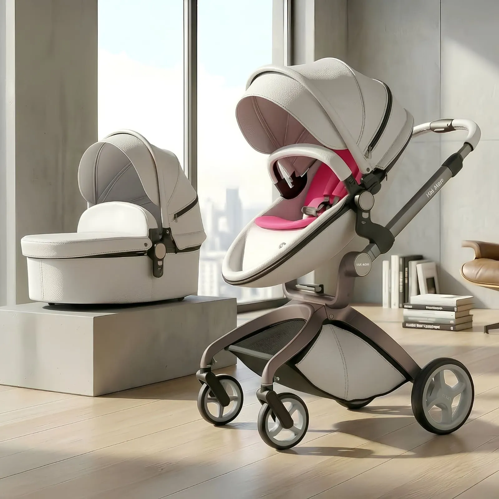 Hot Mom Baby Stroller White