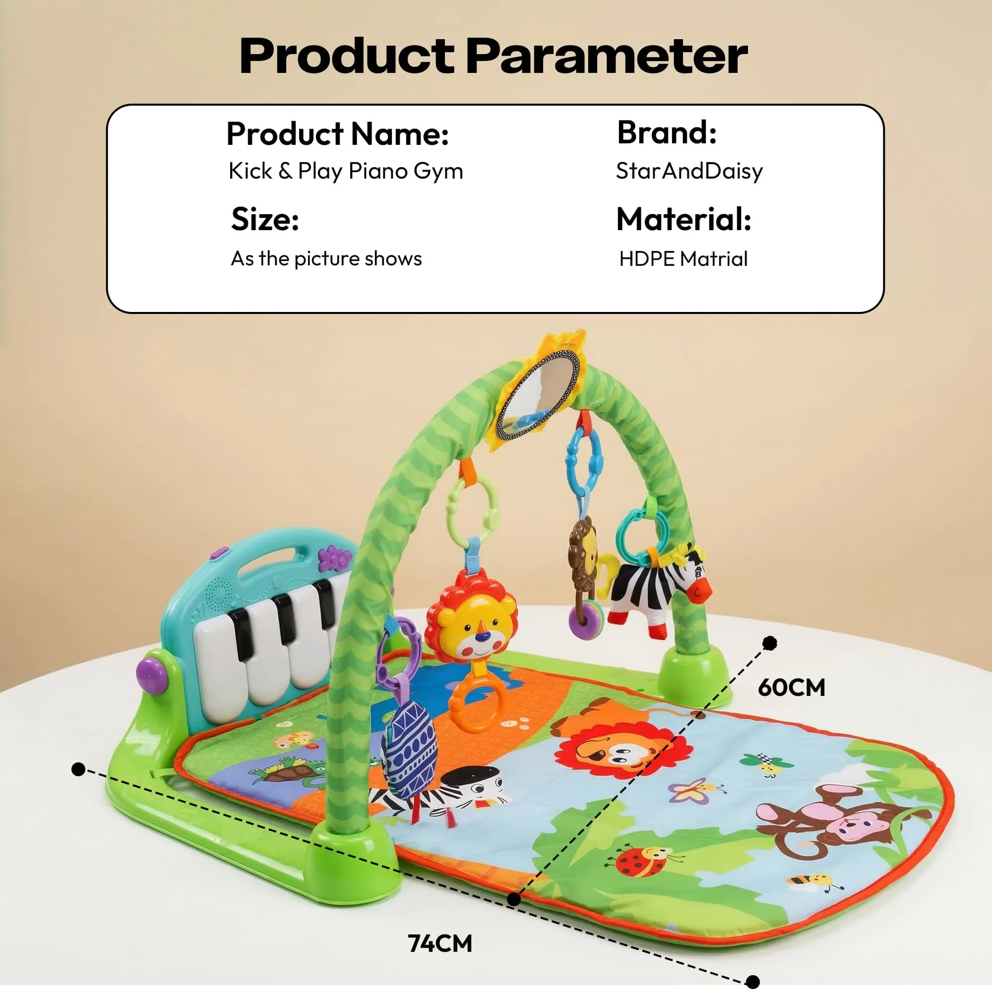 kick and play piono gym