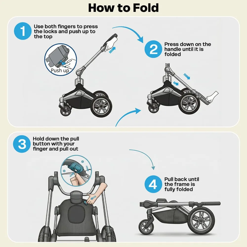 quick fold hot mom luxury premium baby stroller