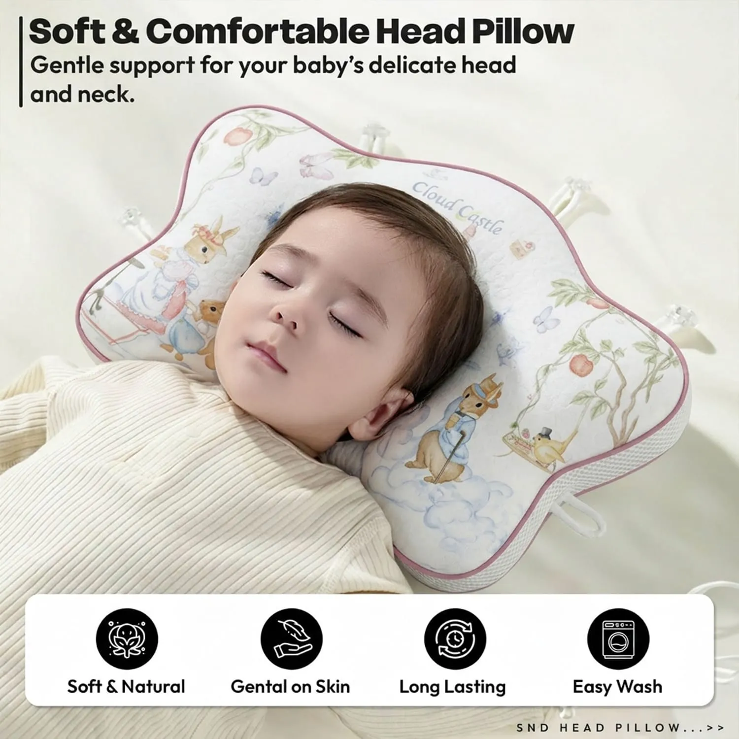 Starfish Awstring Pillow Castle