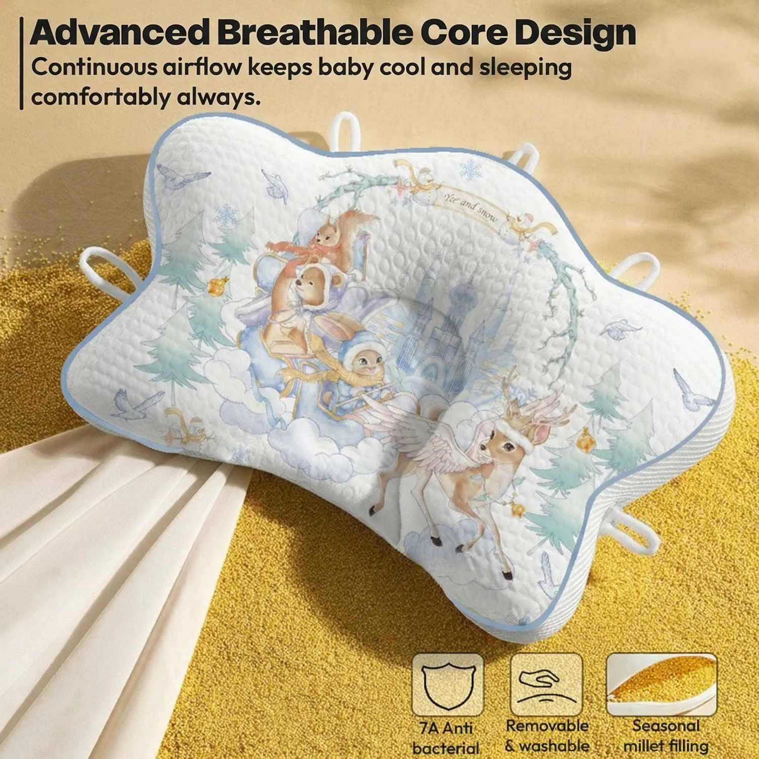 Starfish Awstring Pillow Deer