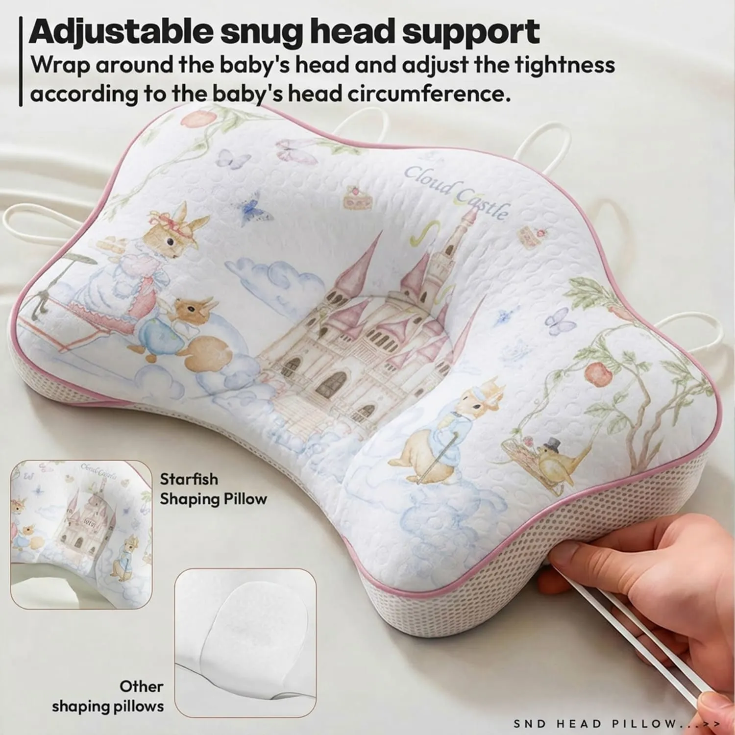 Starfish Awstring Pillow Castle