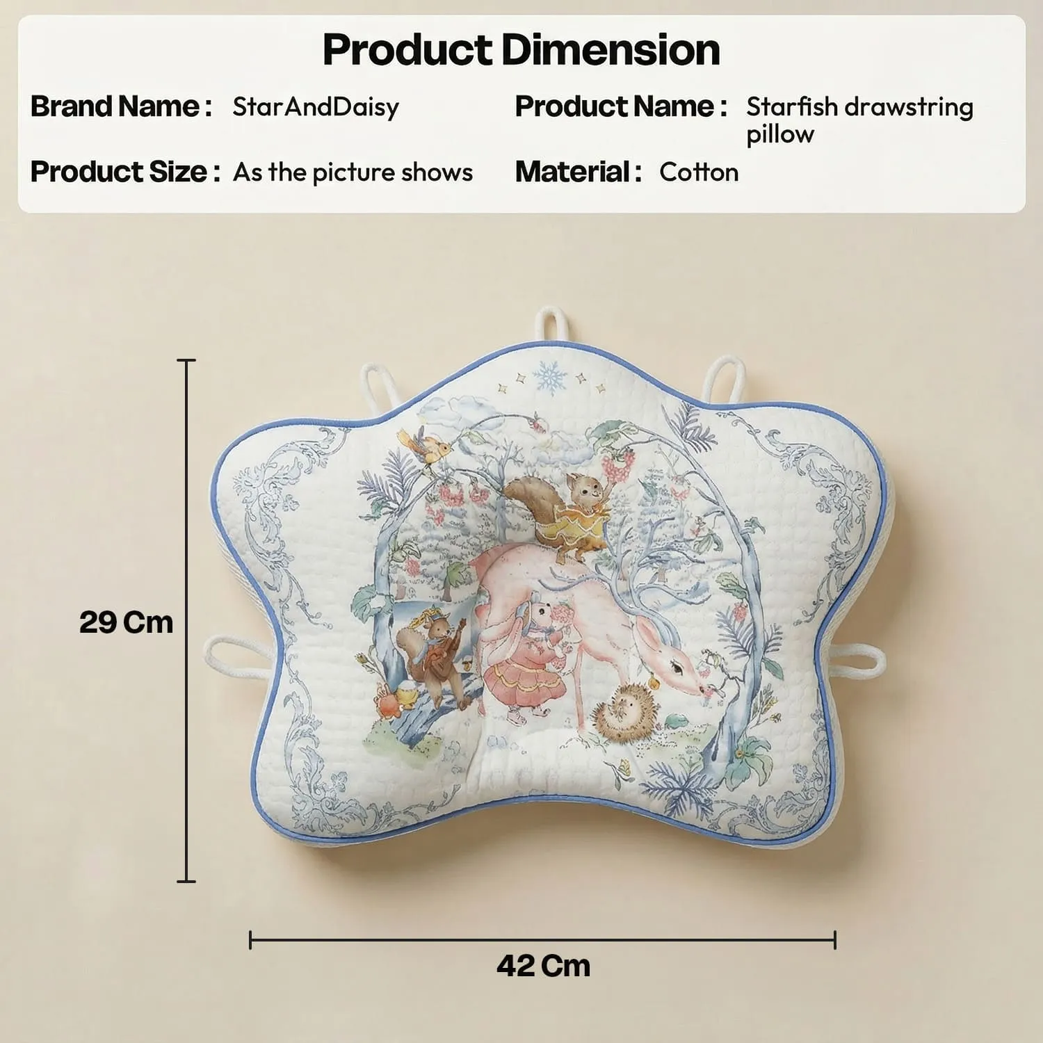 Starfish Awstring Pillow