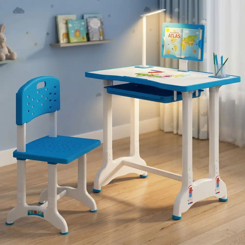 Study Table and Chair Set blue