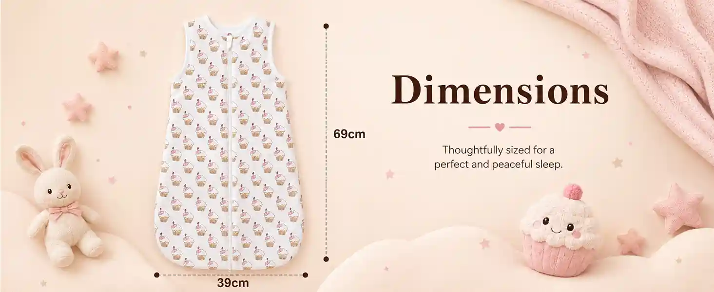 baby sleeping sack - cupcake print baby sleeping sack - cupcake print
