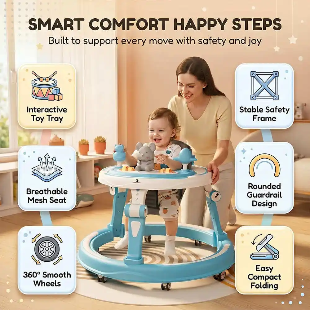 baby walker sky blue