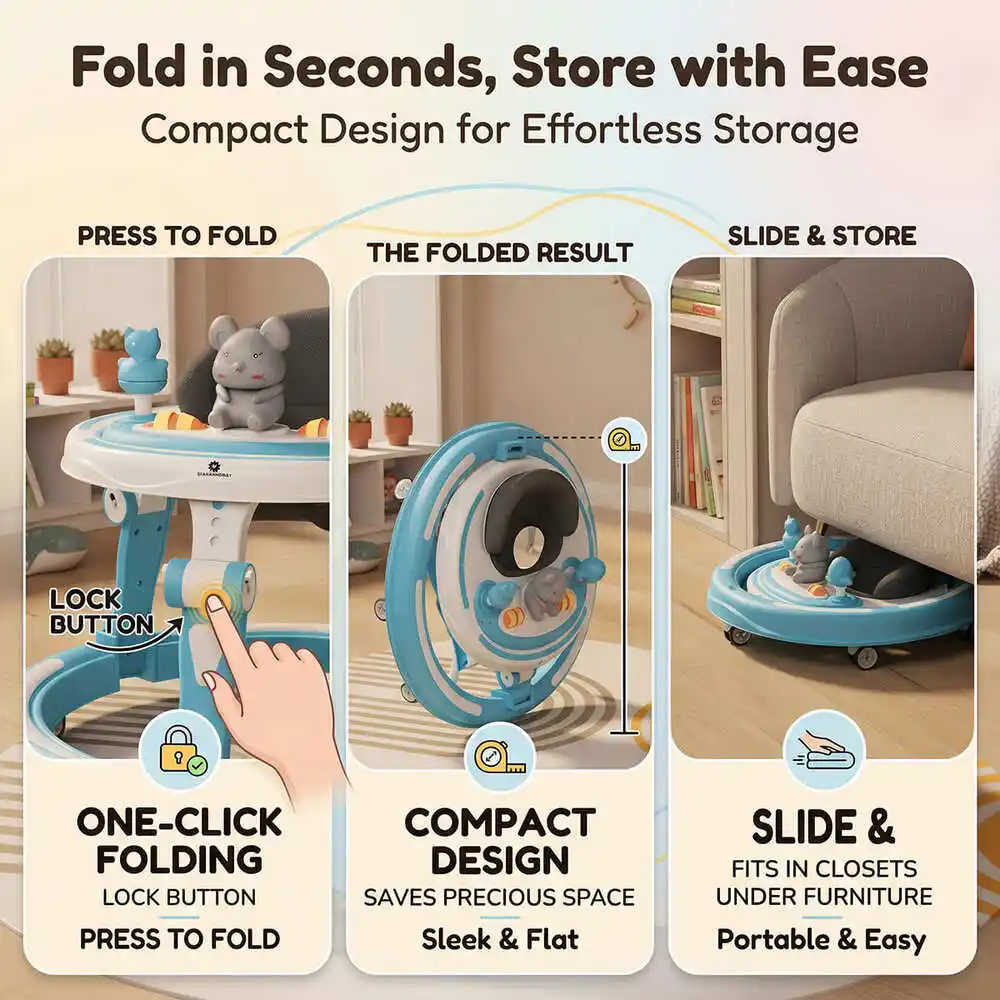 baby walker sky blue