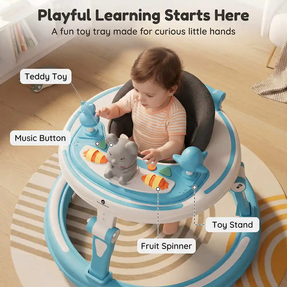 baby walker sky blue