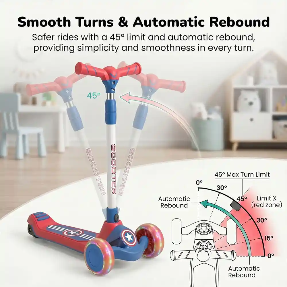 glidee scooter red-blue