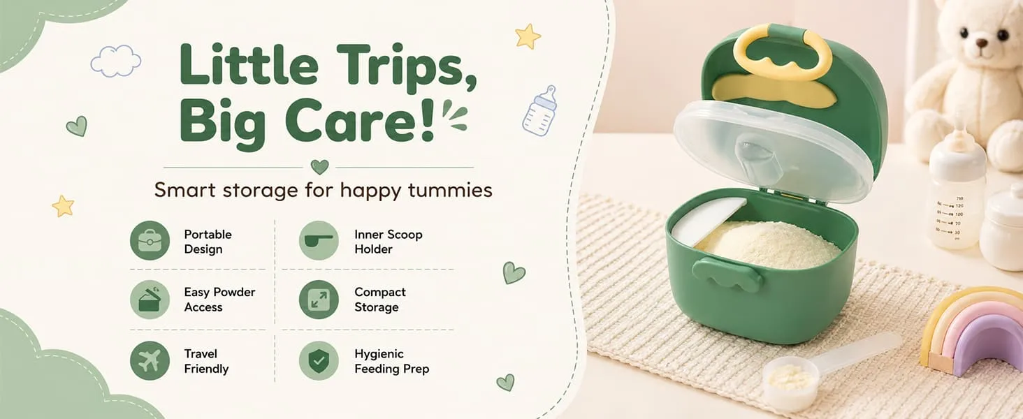 Portable Baby Formula Milk Powder Box