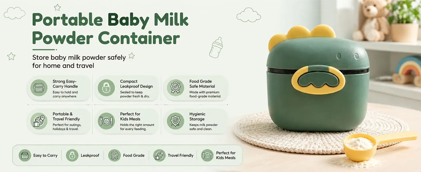 Portable Baby Formula Milk Powder Box