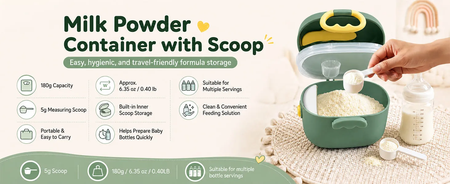 Portable Baby Formula Milk Powder Box
