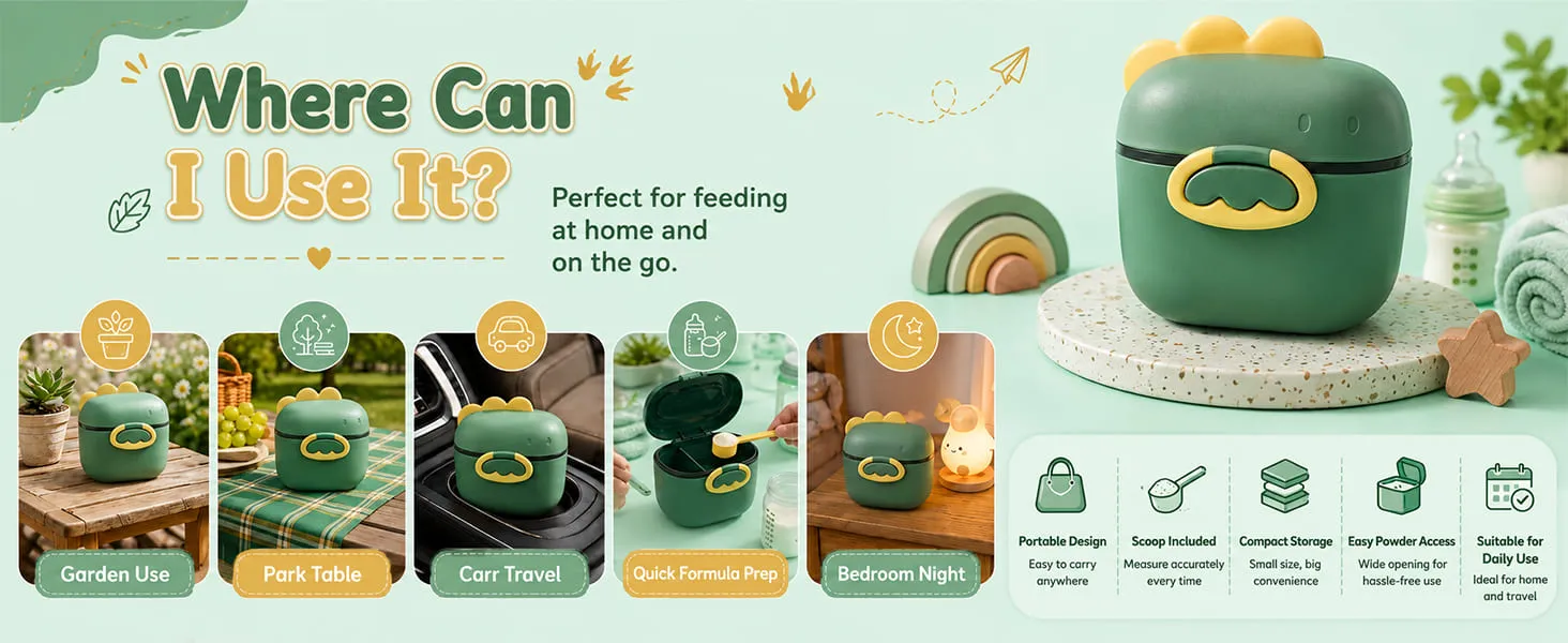 Portable Baby Formula Milk Powder Box