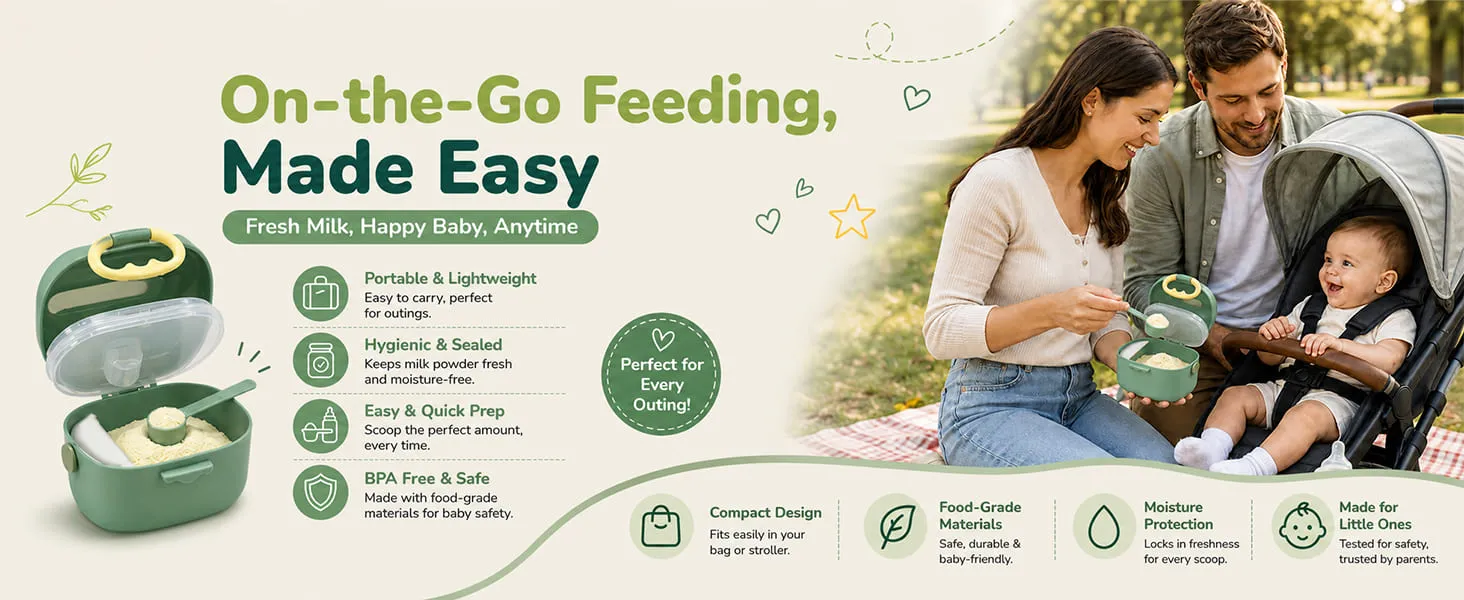 Portable Baby Formula Milk Powder Box