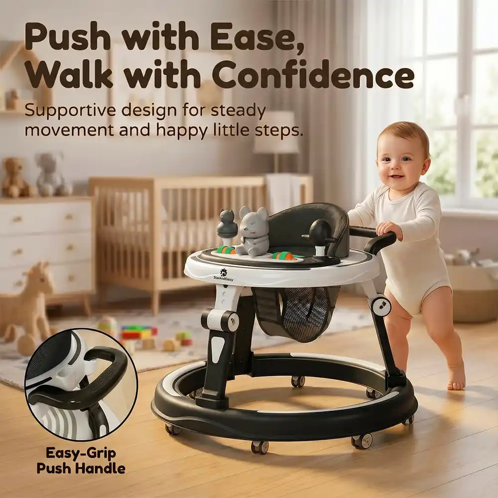 baby walker black and white