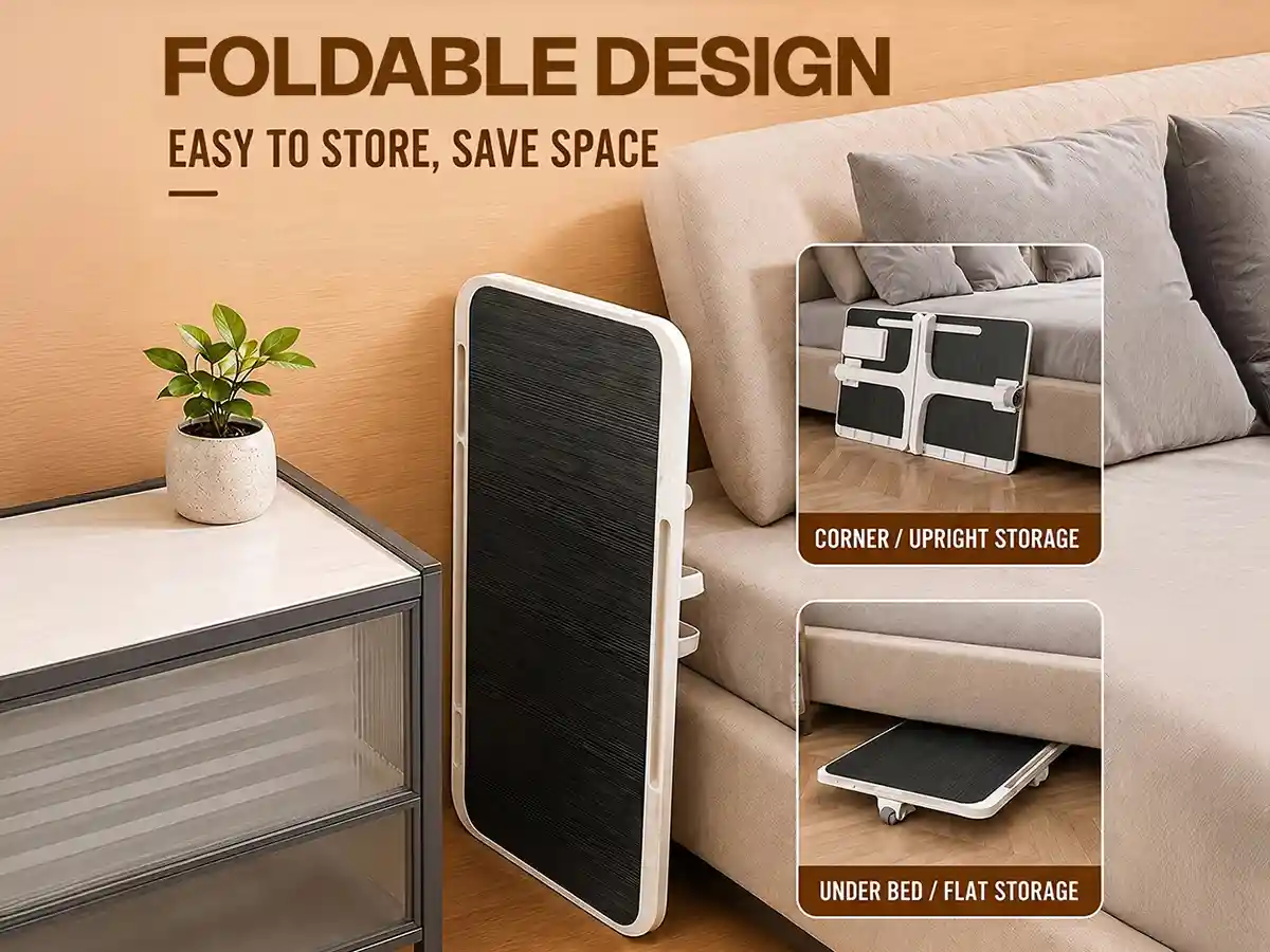 T9 Bed Table - Black & white