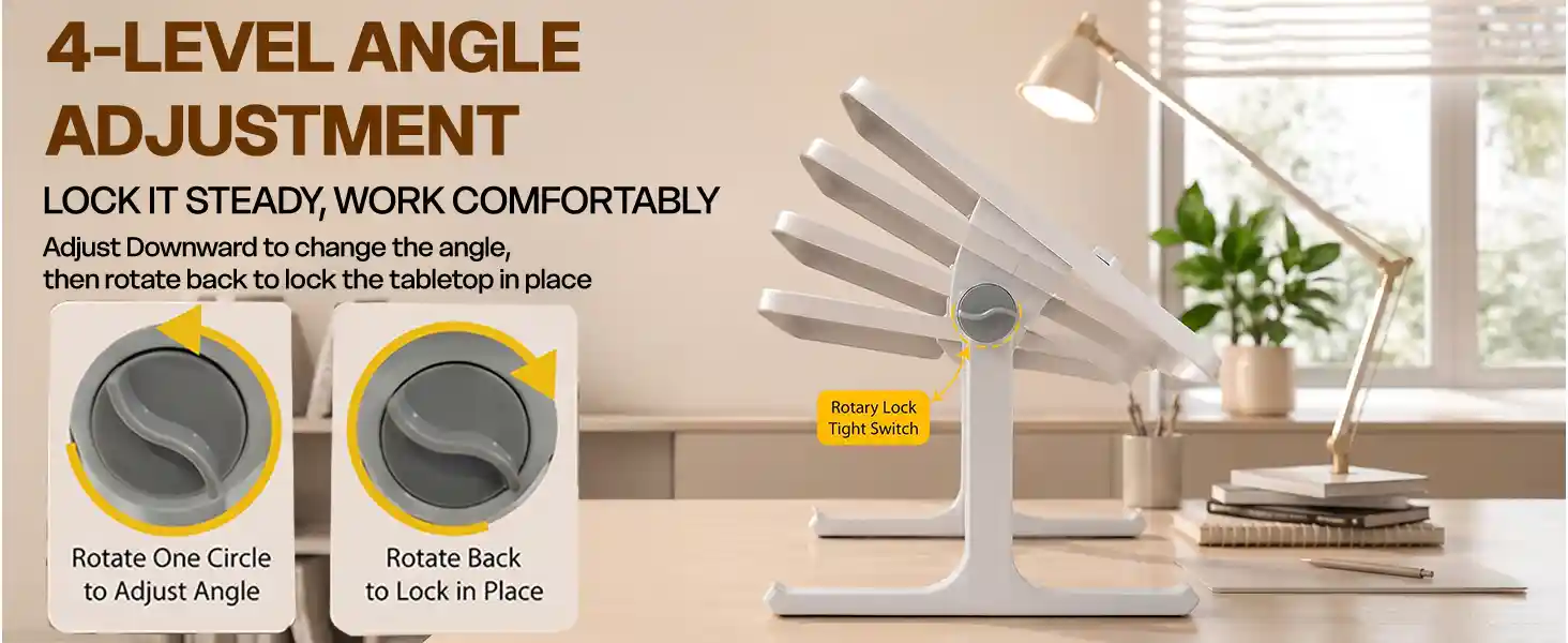 T9 Bed Table - Black & white