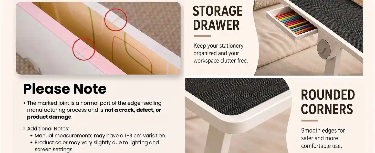 T9 Bed Table - Black & white