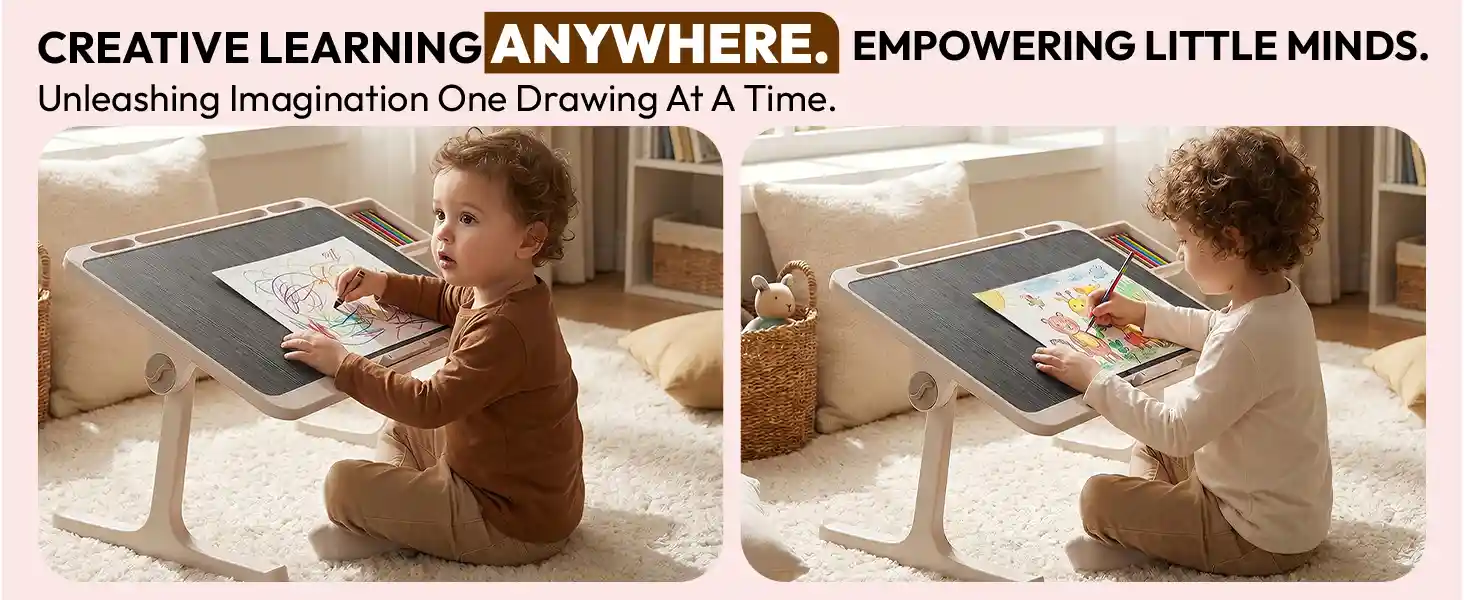 T9 Bed Table - Black & white