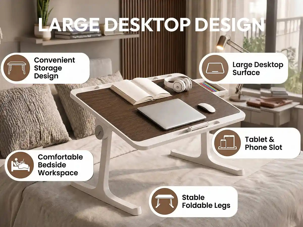 T9 Bed Table - Brown