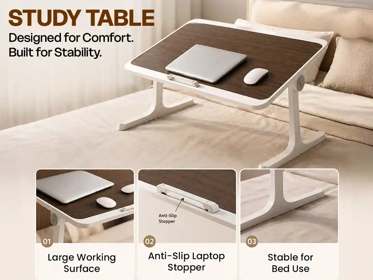 T9 Bed Table - Brown