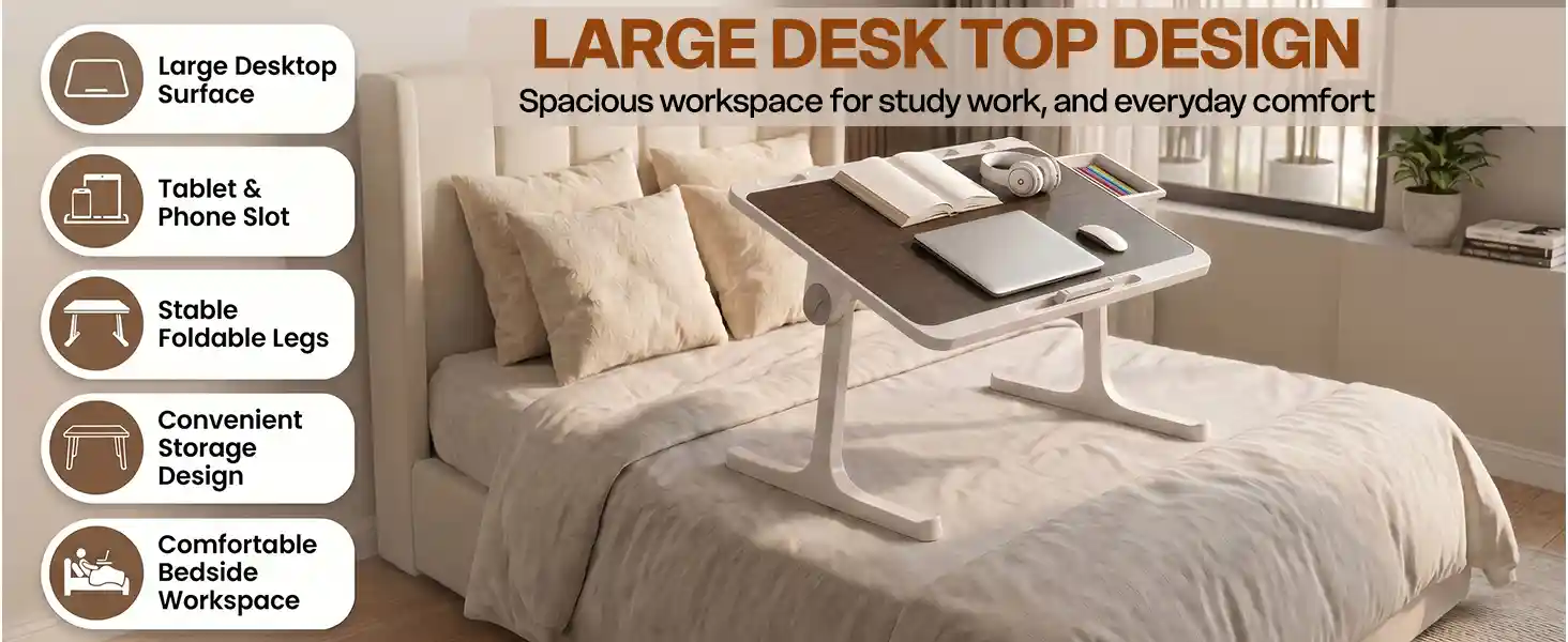 T9 Bed Table - Brown