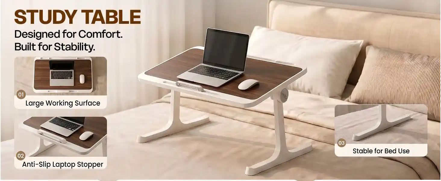 T9 Bed Table - Brown