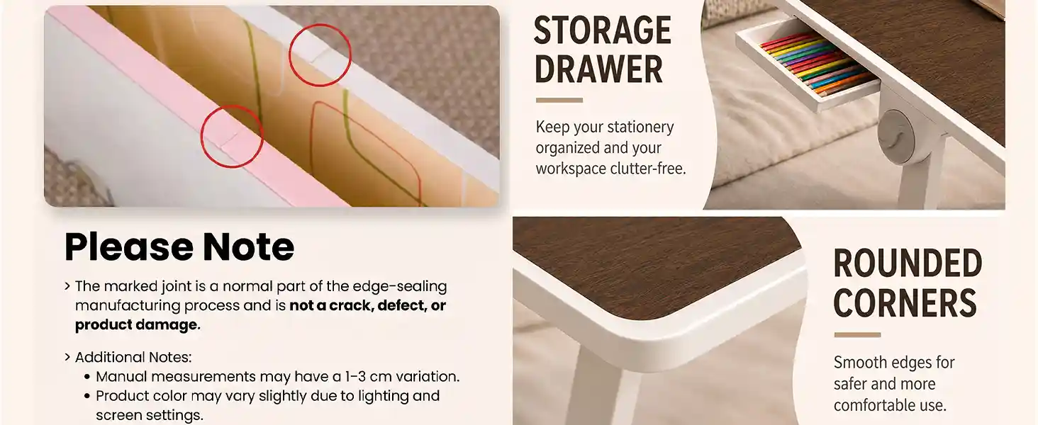 T9 Bed Table - Brown