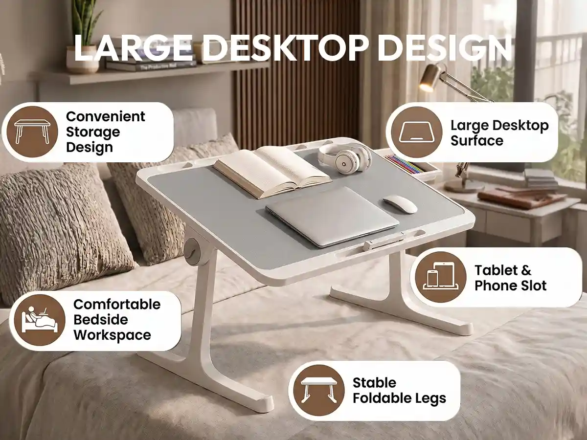 T9 Bed Table - Grey