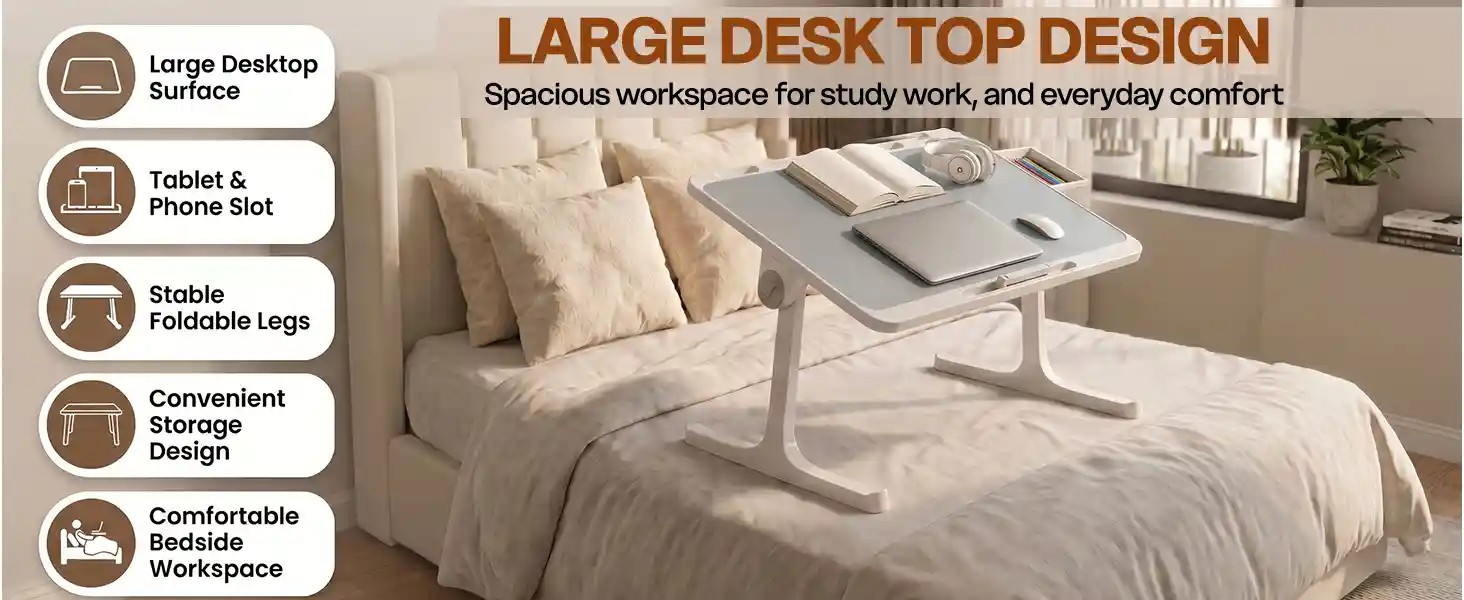 T9 Bed Table - Grey